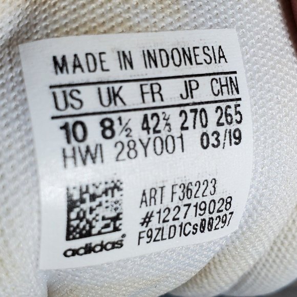 Adidas Womens 10 US Advantage White/ Gold Tennis Shoes Sneakers Modern - Picture 7 of 9